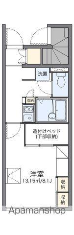 レオパレス蛎瀬Ⅰ(1K/1階)の間取り写真