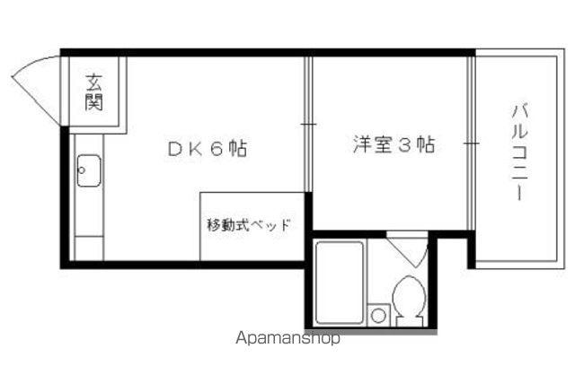 第1レジデンス春田(1DK/3階)の間取り写真