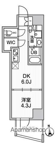 CREATIF秋葉原(1DK/2階)の間取り写真