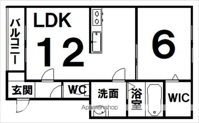 RUBYⅥ(1LDK/3階)の間取り写真