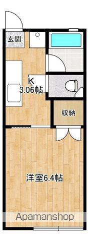 コーポ杉田(1K/2階)の間取り写真
