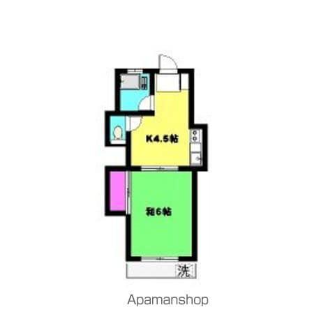 サンフラワー池谷(1DK/1階)の間取り写真