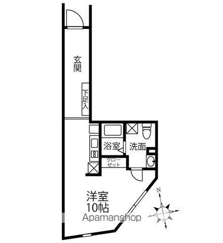 クリオ ラモード木場公園(ワンルーム/2階)の間取り写真