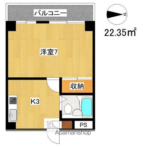 グランビルド阿倍野(1K/5階)の間取り写真