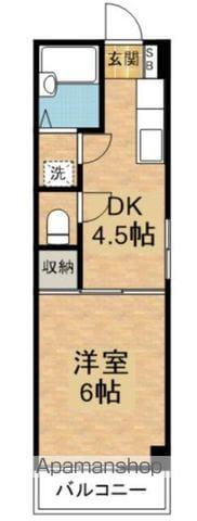 ROYAL BLD(1DK/4階)の間取り写真