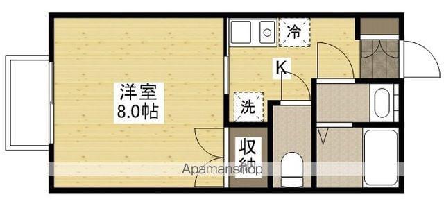 メゾンポラーノ(1K/2階)の間取り写真
