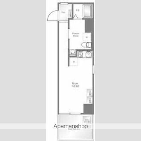 ラインビルド高円寺林(ワンルーム/6階)の間取り写真