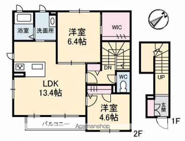 DOLCE(2LDK/2階)の間取り写真