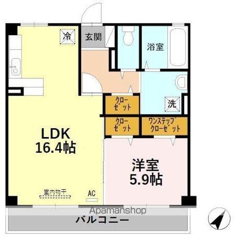 グランデサーナ(1LDK/3階)の間取り写真