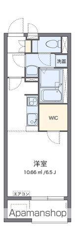 ミランダGRANDEUR Ⅱ(ワンルーム/1階)の間取り写真