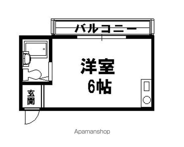 G.カーサ今里(ワンルーム/5階)の間取り写真