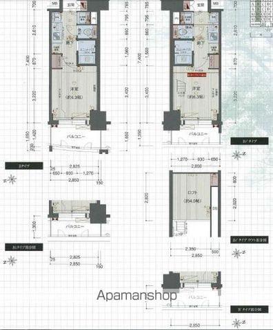 プレサンス金山グリーンパークス(ワンルーム/9階)の間取り写真