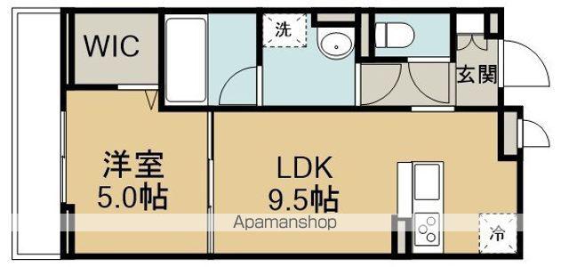 ONARIGOTENーD(1LDK/2階)の間取り写真