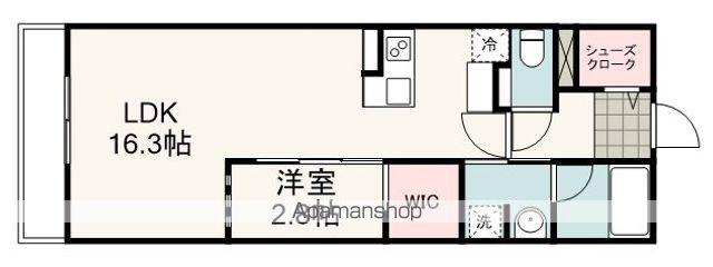 プラドスメゾン千代田(1LDK/5階)の間取り写真