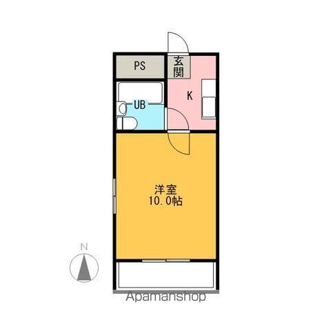 第7和興ビル(1K/3階)の間取り写真