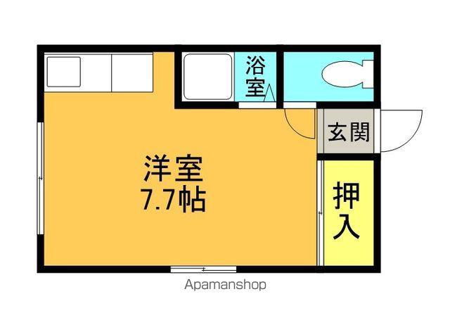 サンホームマンション平和通(ワンルーム/3階)の間取り写真