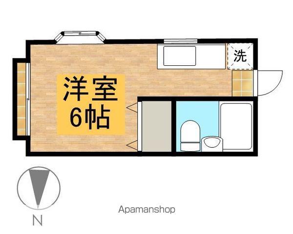 プチメゾン北条(1K/1階)の間取り写真