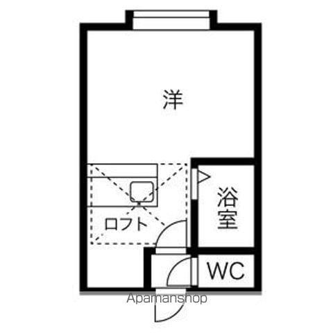 ベルメゾン琴似B(ワンルーム/2階)の間取り写真