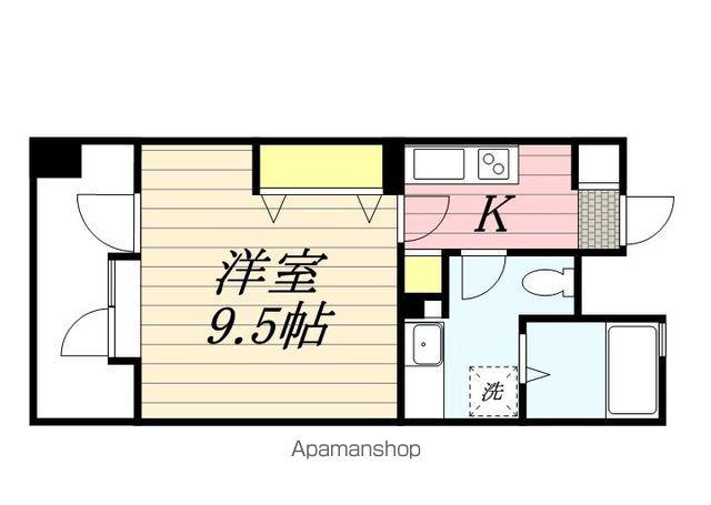 アントゥール薬院(1K/14階)の間取り写真