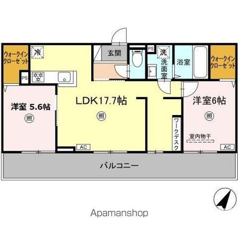 メゾン・ド・K S(2LDK/3階)の間取り写真