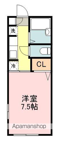 セフィラ若林A(1K/1階)の間取り写真