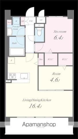 フェンテイーストII(1SLDK/9階)の間取り写真