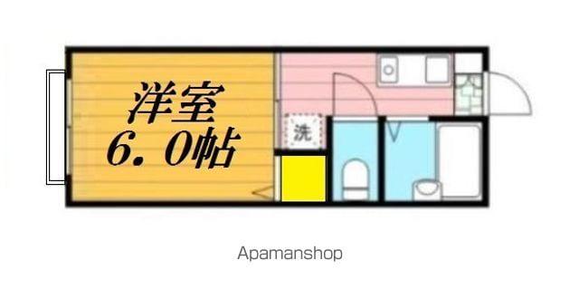 和田ハイツ(1K/2階)の間取り写真