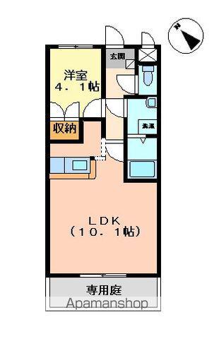 アルフィスタ ドゥーエ(1LDK/2階)の間取り写真