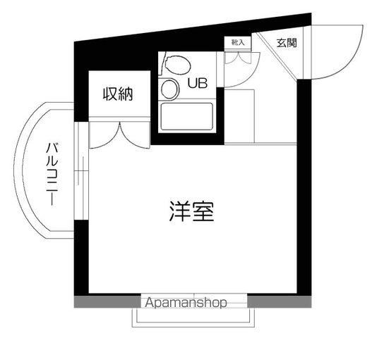 グロスクベル(1K/2階)の間取り写真