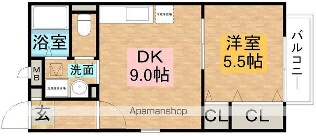BONNEFLEUR(1LDK/2階)の間取り写真