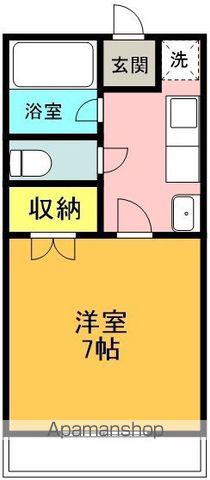 うるし畑荘(1K/1階)の間取り写真