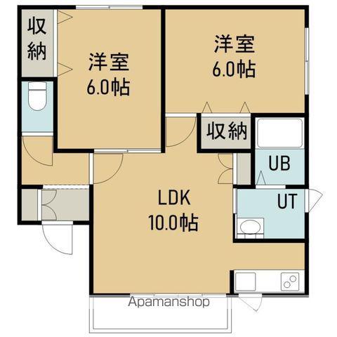 クロフォード21(2LDK/2階)の間取り写真