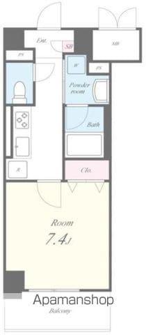 ピノ・アガタ岐阜駅前(1K/4階)の間取り写真