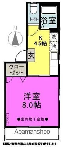 フレグランスエース(1K/1階)の間取り写真