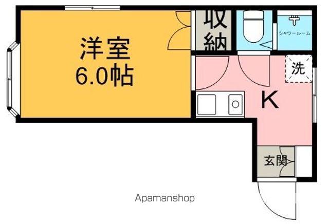 ハイツジュン(1K/1階)の間取り写真