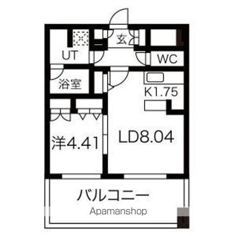 レガーロ美術館通(1LDK/6階)の間取り写真