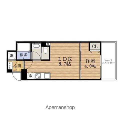 BUENAVISTA上町 (1LDK/2階)の間取り写真