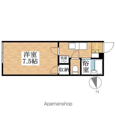 ウイングコート(1K/1階)の間取り写真