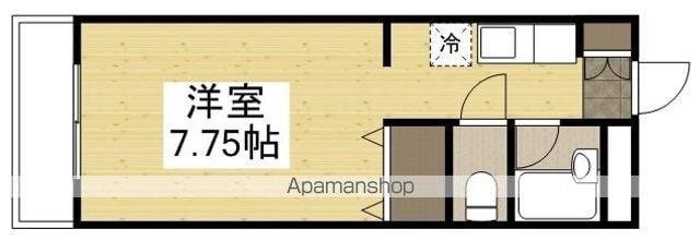 はなはうす東岡山マンション(ワンルーム/3階)の間取り写真