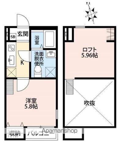 RYDE (1K/1階)の間取り写真