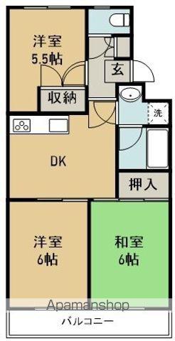 アルカディア21(3DK/4階)の間取り写真