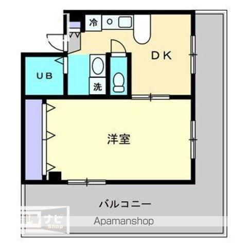 フルネス三浦(1DK/5階)の間取り写真