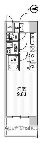 LA DOUCEUR志賀本通Ⅱ(1K/13階)の間取り写真
