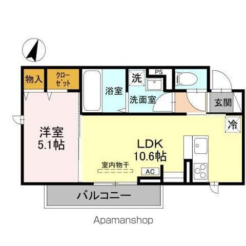 CLASSEUM幸西III(1LDK/3階)の間取り写真