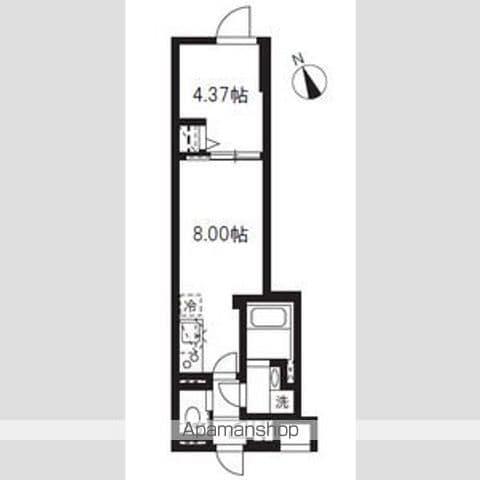 エルファーロ駒沢大学(1LDK/1階)の間取り写真