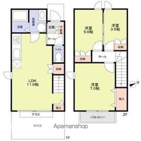 FEDER AKEBONO(3LDK/1階)の間取り写真