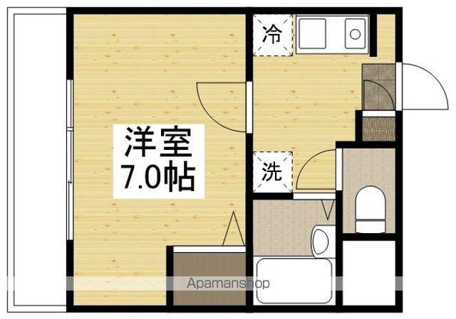 CASANUAGE(1K/3階)の間取り写真