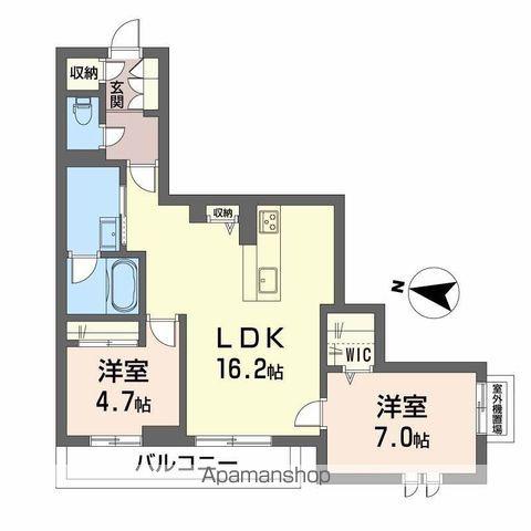 BEREOさくら坂(2LDK/3階)の間取り写真