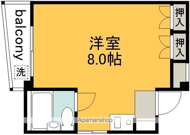 スタジオクレール(ワンルーム/3階)の間取り写真