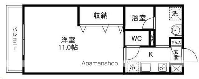 ロイヤルパーク大町(1K/10階)の間取り写真